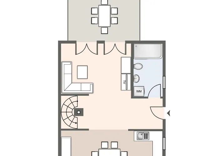 Feriehus Reetdachhaus Duenennest